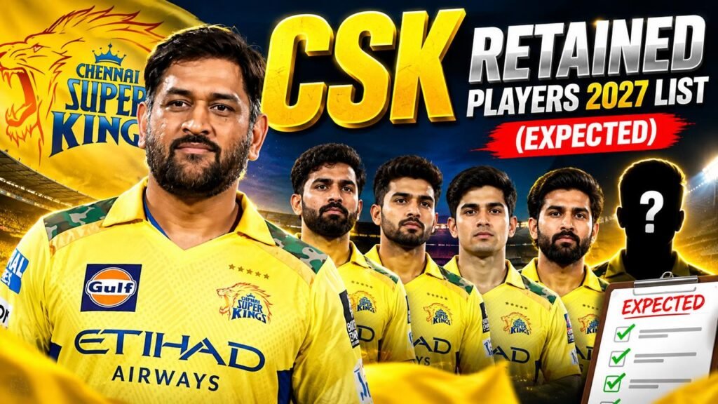 CSK Retained Players 2027 List