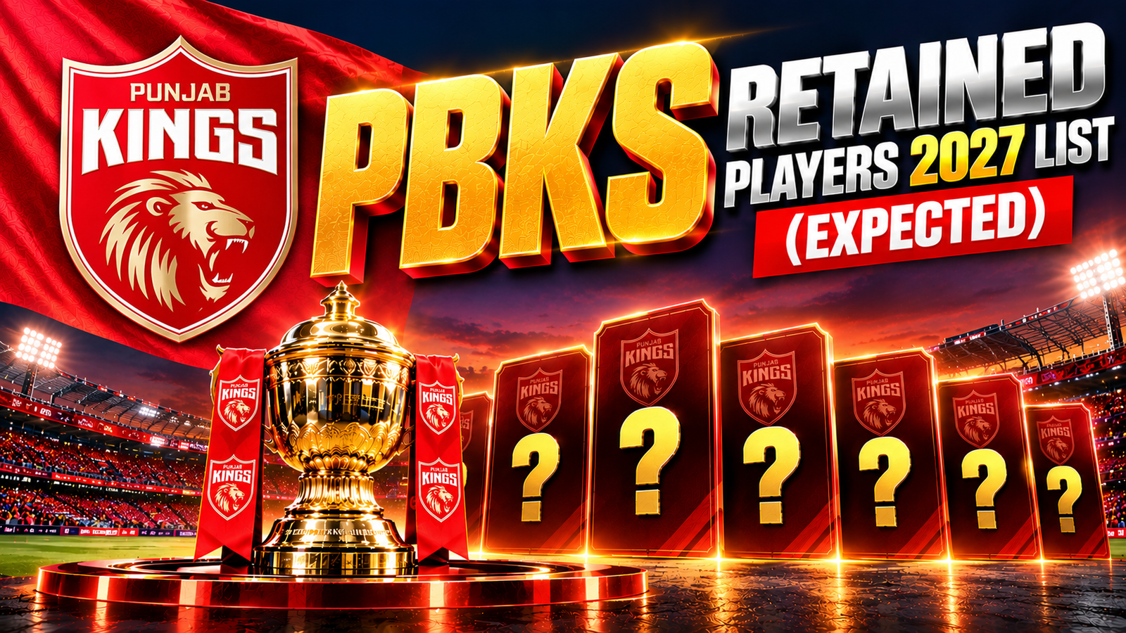 PBKS Retained Players 2027 List
